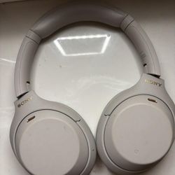 Grey Sony WH-1000XM4 wireless headphones