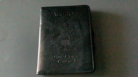 US Passport Leather Cover Holder