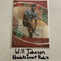 Will Johnson Arizona Cardinals CB Absolute Short Print Insert Rookie Card. 