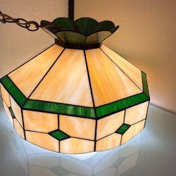 Vintage Stained Glass Hanging Lamp Shade – Tiffany Style