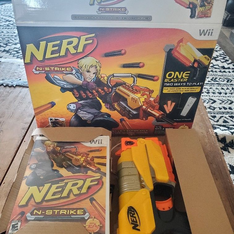 Nerf N-Strike & Switch Shot Ex-3 Blaster Nintendo Wii for Sale in