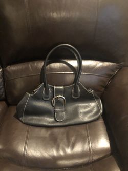 Black Leather Purse