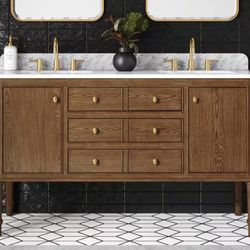 60 Inch Double Sink Bathroom Vanity 