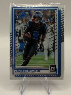 2025 Panini Donruss Optic Jameson Williams Blue Border #10