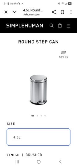 Simple Human Bathroom Trash Can