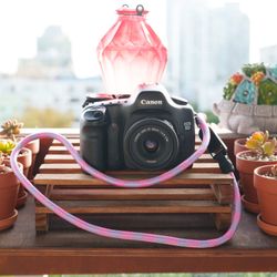 Camera Strap Neck Peak Design Anchors Quick Release Pink Blue Climbing Rope 42"