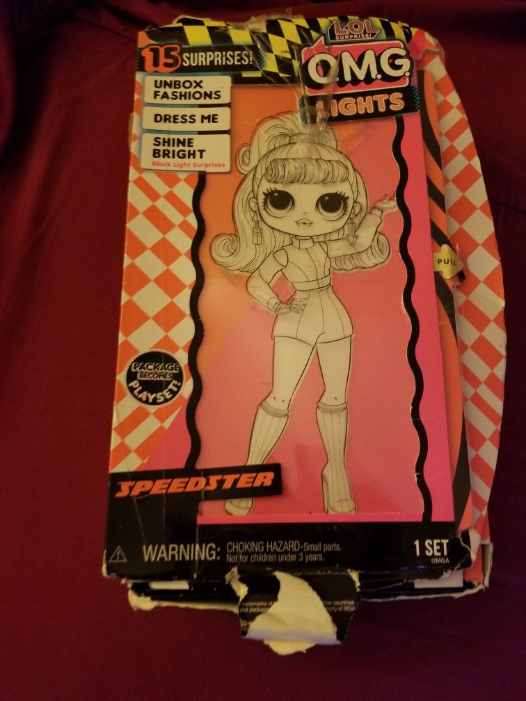 LOL Doll O.M.G. Lights Speedster Fashion L.O.L. Doll with 15 Surprises!