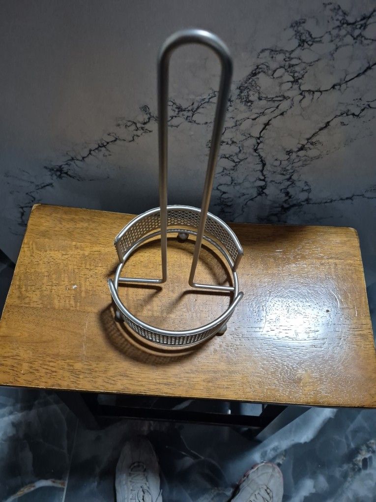 Silver Paper Towel Holder