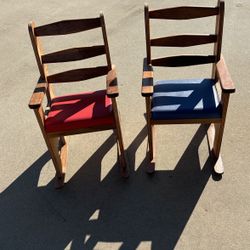 2 Antique Children’s Rocking Chairs 