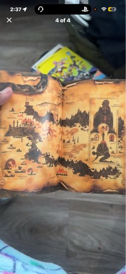 God of War Game Manual with Map Insert