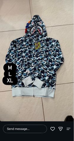 ABC blue camo bape hoodie