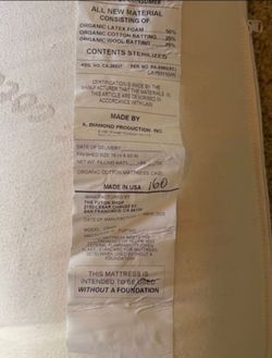 The Futon Shop Organic Latex Mattress California King