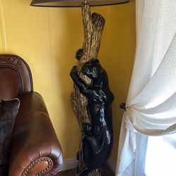 Vintage Black Panther Lamp