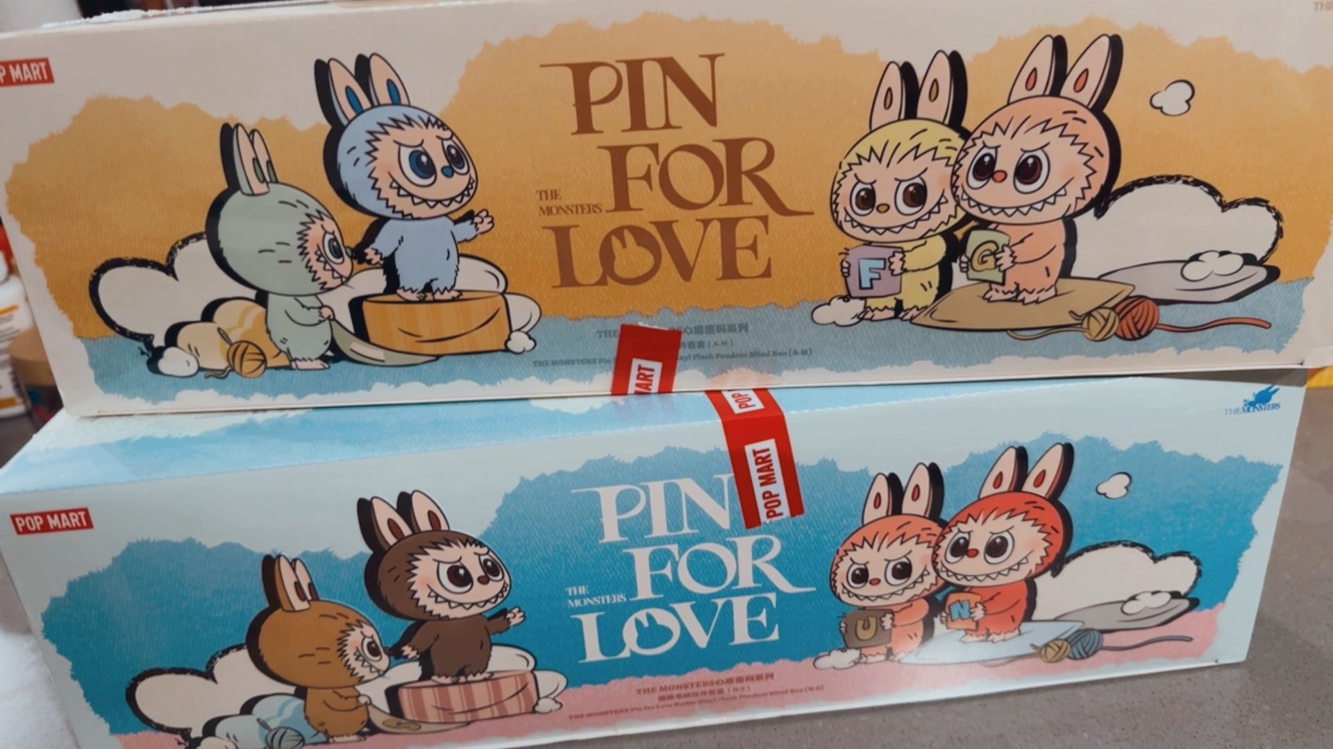 Labubu The Monsters Pin For Love (A-M) and (N-Z)