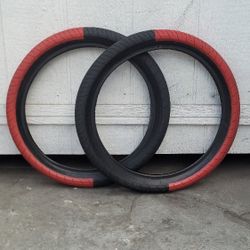 Salt Plus Bmx Tires 20" Red Black