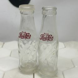 Vintage Salt & Pepper Shakers Pepsi Trademark