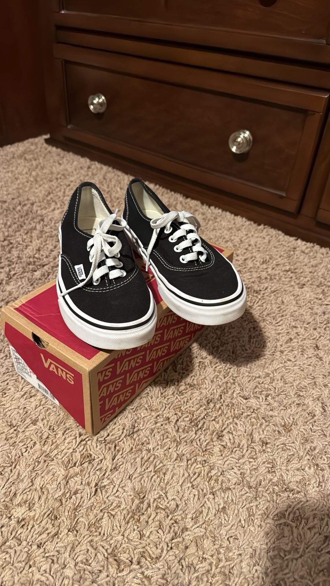 Black Authentic Vans