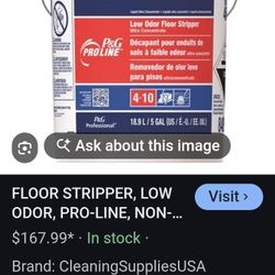 Selling This 5 Gallon Bucket Of LOW ODOR FLOOR STRIPPER ULTRA CONCENTRATED