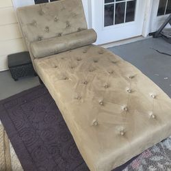 Suede Faux Lounger