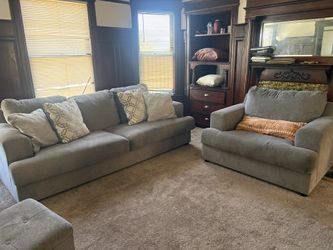 Modern Gray Sofa & Loveseat Set