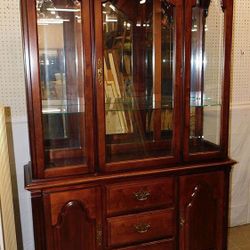 Cherry China Armoire Cabinet By Stanley Furniture Co. 