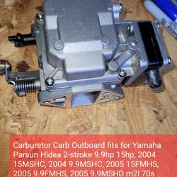 Carburetor Carb Outboard fits for Yamaha Parsun Hidea 2-stroke 9.9hp 15hp, 2004 15MSHC, 2004 9.9MSHC, 2005 15FMHS, 2005 9.9FMHS, 2005 9.9MSHD m2l 70s