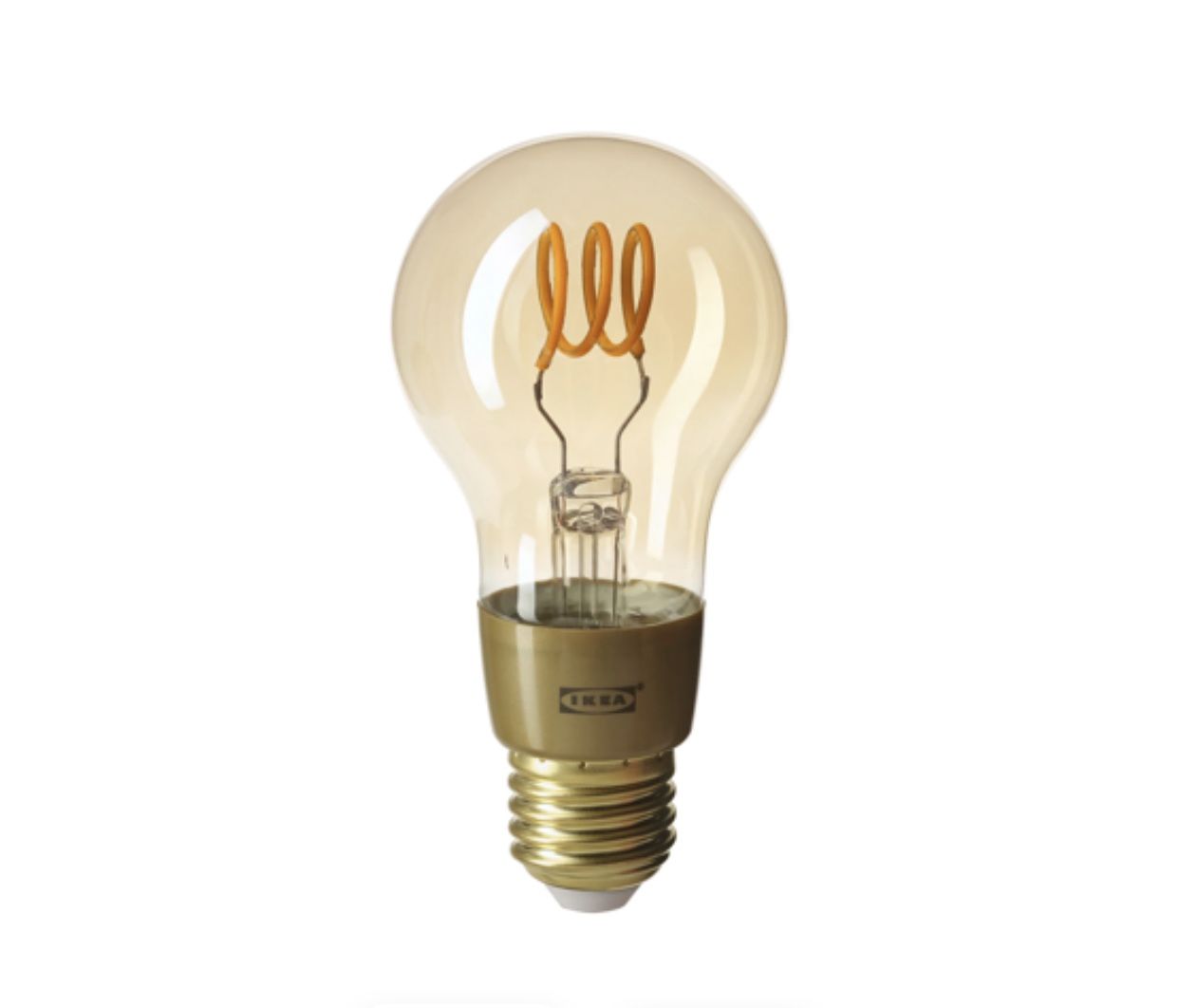 IKEA TRADFRI E26 Globe Smart Filament LED Bulb, 250 Lumens, 2200K Warm Glow