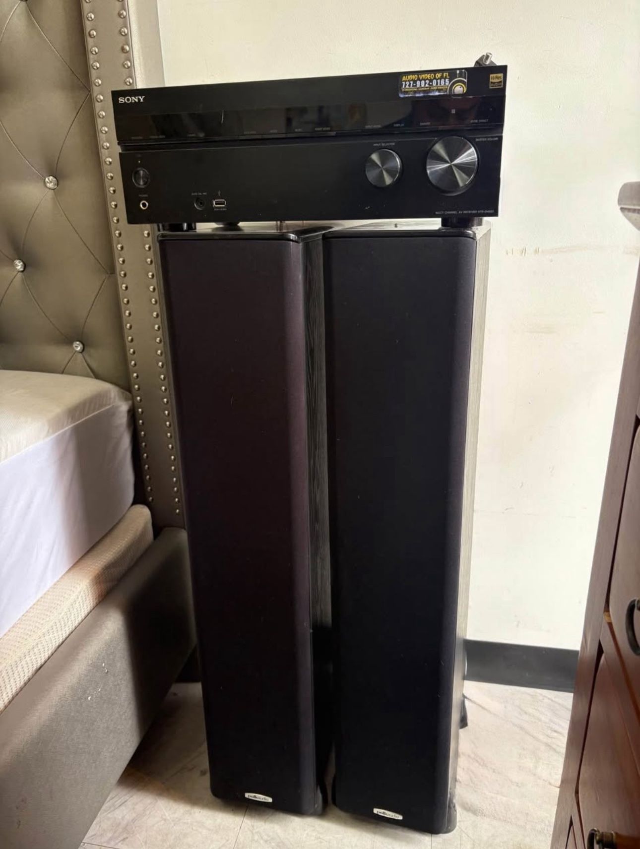 Sony A/V Receiver with Polk Audio Speakers $169.99