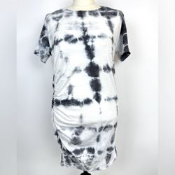 Tie-Dye Ruched T-Shirt Dress