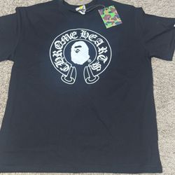 Chrome Heart Bape Shirt Size Large
