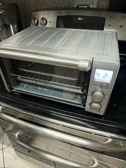 Breville Compact Smart Oven in brushed stainless steel.