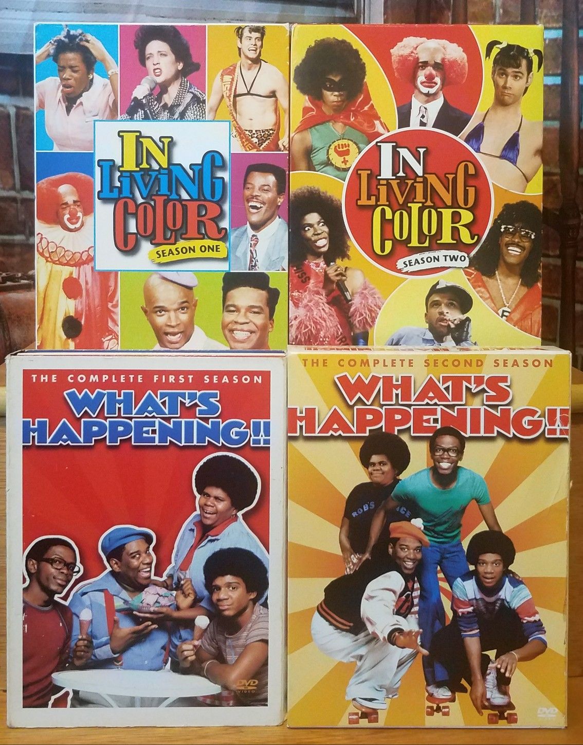Whats Happening + In Living Color Season 1 & 2 Black TV Comedy DVD Box Lot