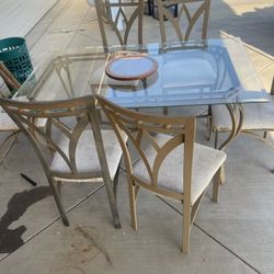 Glass Table With Chairs