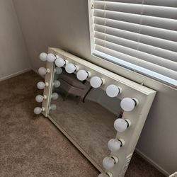 big custom made mirror (DESK NOT INCLUDED)
