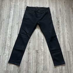 Old Navy Slim Built In Flex Black Jeans Size 38” X 34”