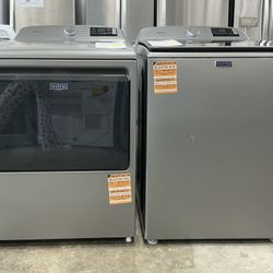 MAYTAG 5.3 cu. ft. Extra Power Washer w/Impeller, Extra Power 7.4 cu. ft. Vented Electric Dryer 