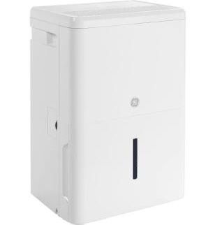 GE® ENERGY STAR® 22 PINT PORTABLE DEHUMIDIFIER WITH SMART DRY FOR DAMP SPACES Model: ADHL22LAW2 Serial: RVO01275J