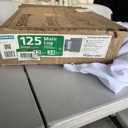 SIEMENS P1224L3125CU 125-Amp 12-Space 24-Circuit 3-Phase Main Lug Load Center