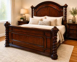Cal King Bed Frame-- all wood