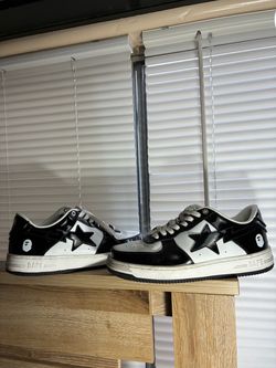 Bape sta black/white.   size 11