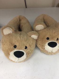 Teddy bear slippers