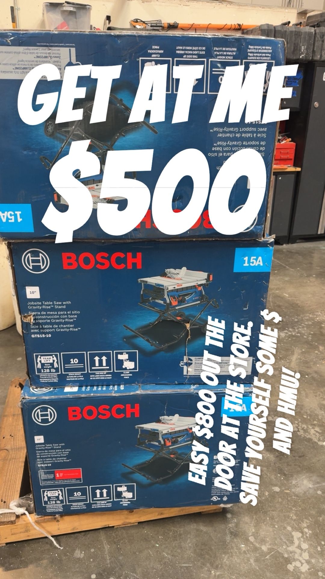 10” Bosch Table Saw “Brand New”