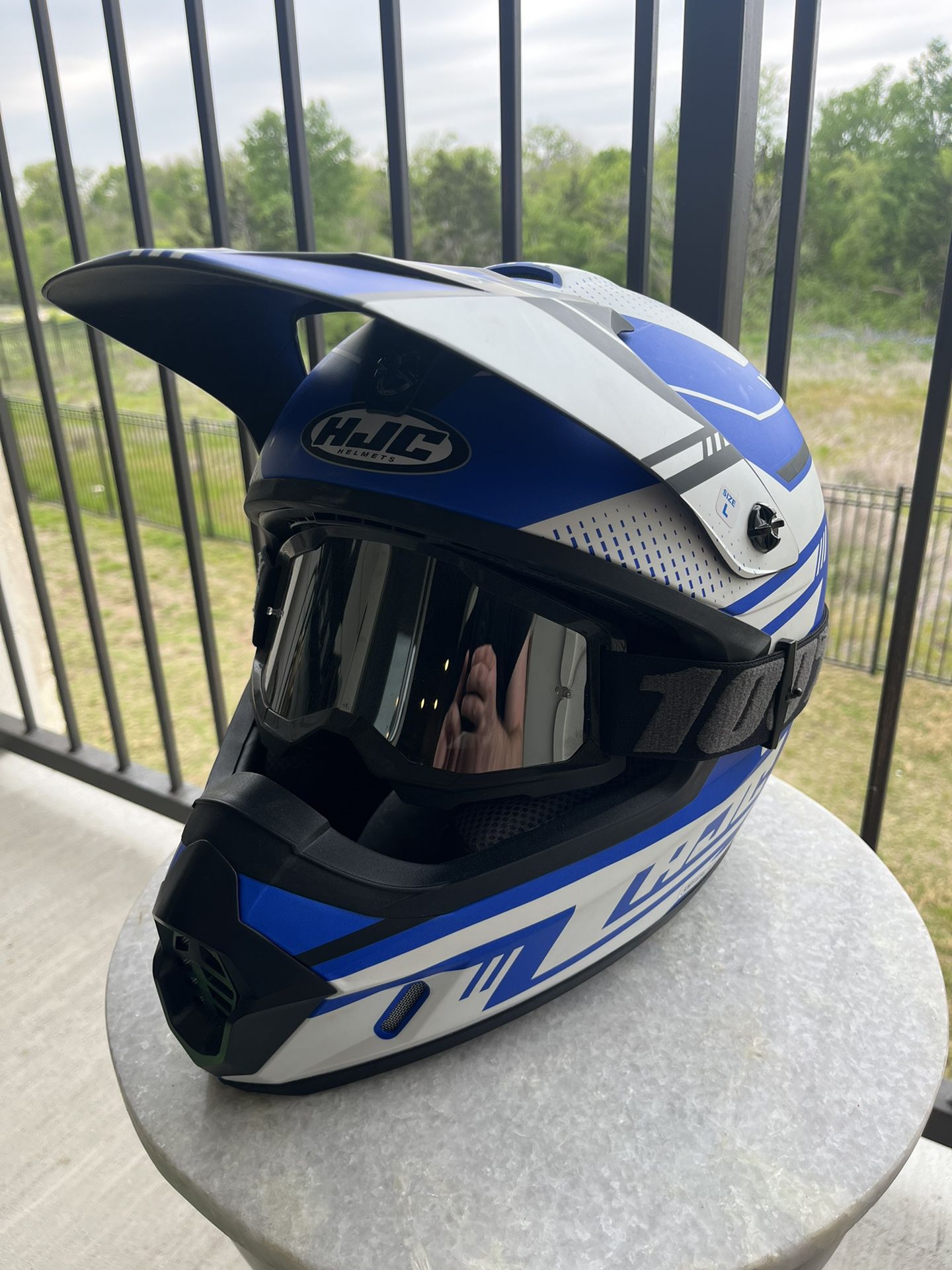 Motorcross Helmet & Boots 