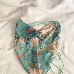 Green Hippie Halter Top