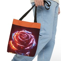 Orange Flower Tote Bag