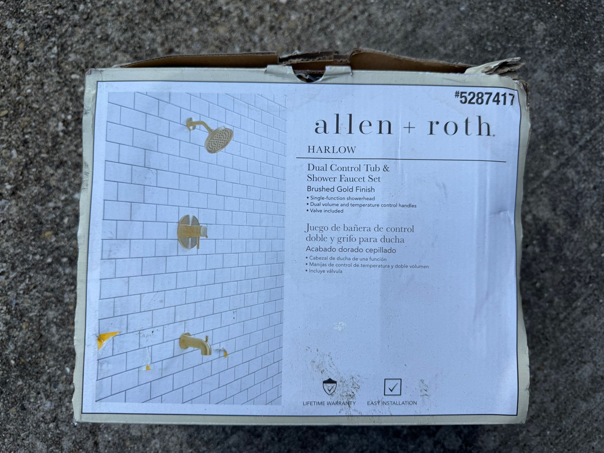Allen + Roth Harlow Dual Control Tub & Shower Faucet Set – Brushed Gold,All Products : American Fashion Style Bags On Sale