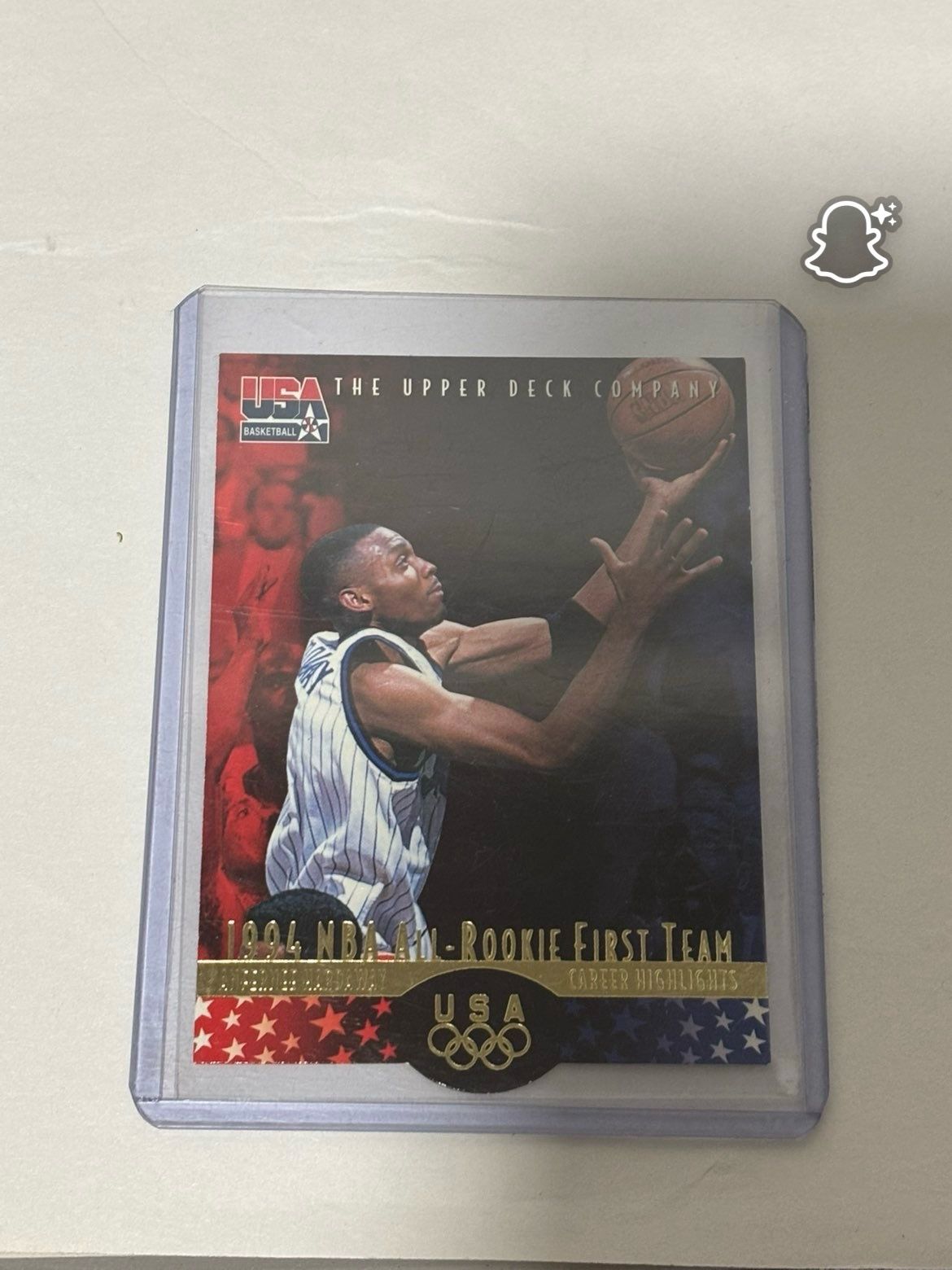Upper Deck 1994 USA NBA All Rookie Team Anfernee Hardaway Basketball Card