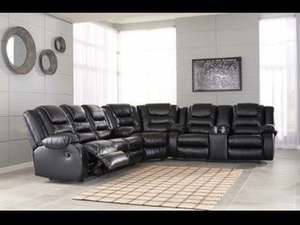 Theater like seating 4 inside recliner sectional! Couch and Loveseat set sofa Deals Here