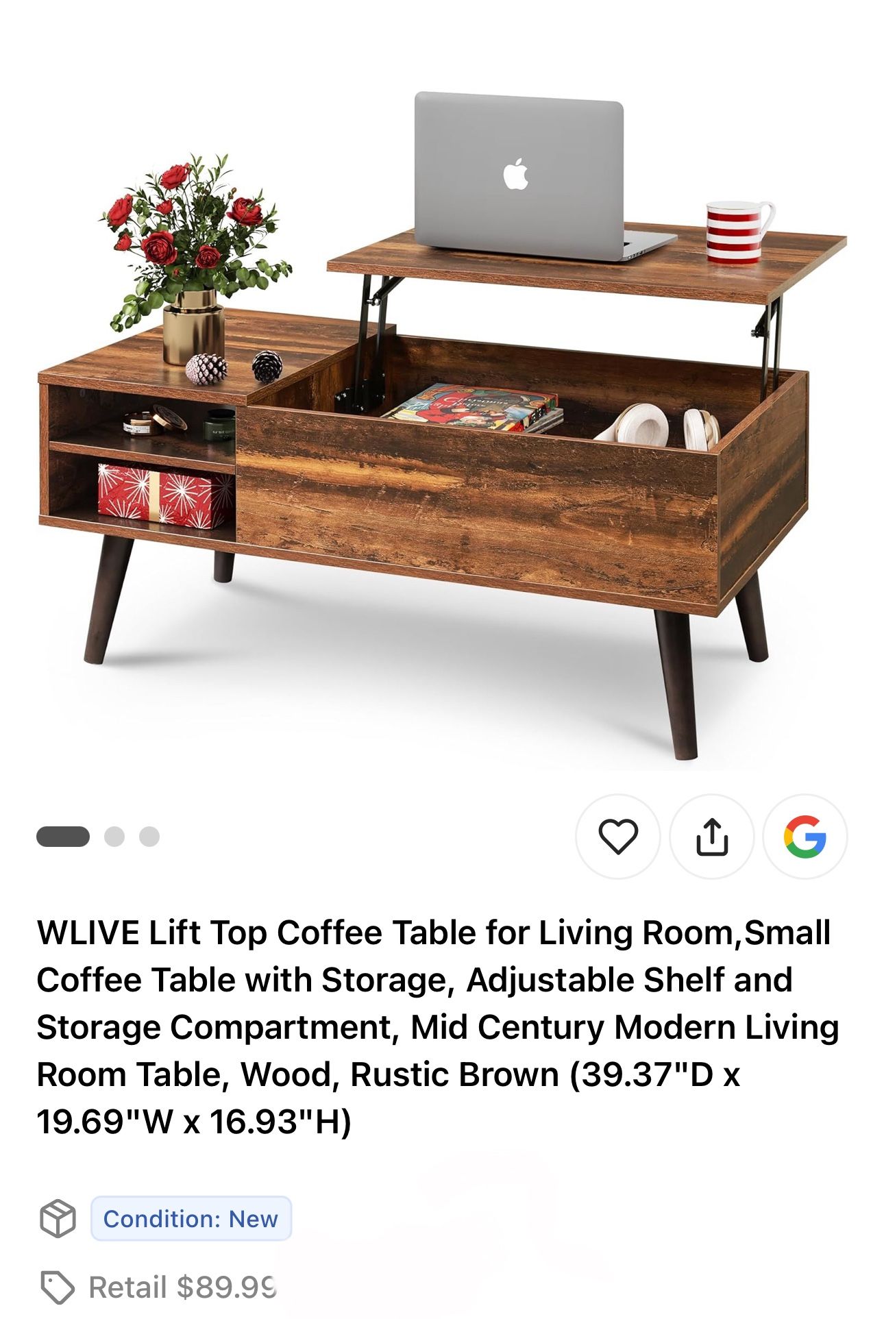 Lift Top Coffee Table