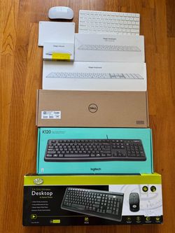 Apple Dell Lenovo Keyboard Mouse Wire Wireless Bluetooth for iPad MacBook iMac Laptop Desktop or Mac Mini - PLEASE READ DETAILS